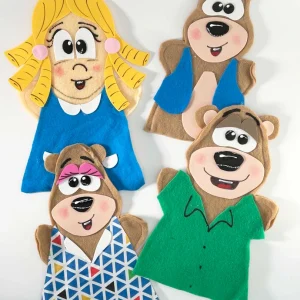 Títeres Ricitos de Oro Paquete 4 Piezas